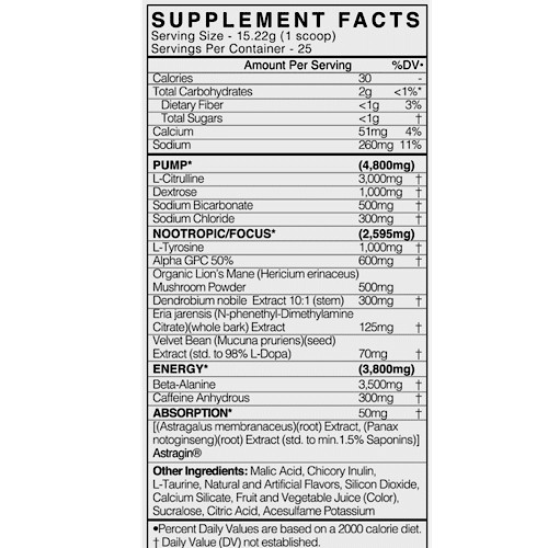 Black Market Adrenolyn Nootropic 25 Servs
