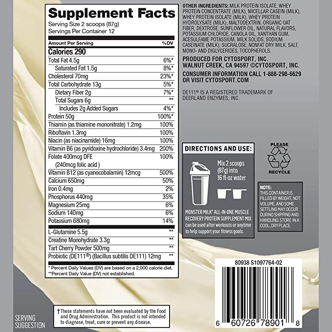 Nutrition Depot - Cytosport Monster Milk 2.3 Lbs - Nutrition Depot