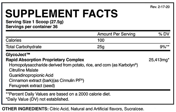 Evogen Glycojet 2.2 Lbs