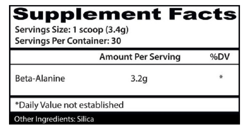 Insane Labz Beta Alanine 30 Servs