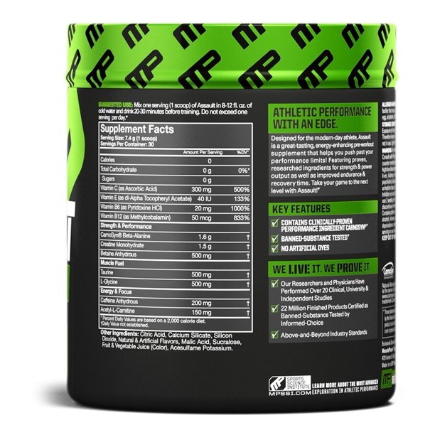 Musclepharm Assault 30 Servs