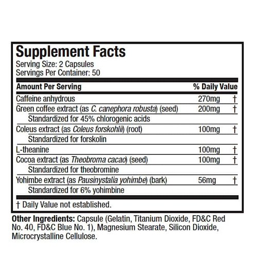 Muscletech Hydroxycut Hardcore Elite 110 Caps