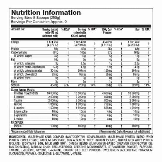 Muscletech Mass Tech Extreme 2000 6 Lbs