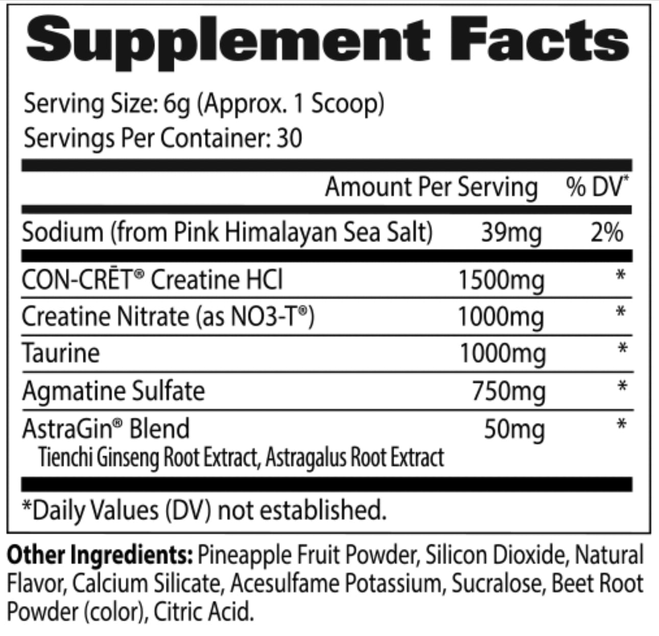 Gat Creatine Hci+  N03-T®, 30 Servs