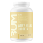 RAW BUM WHEY PROTEIN BLEND sabor vainilla de 5 lbs.