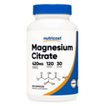 Frasco de Nutricost Magnesium Citrate de 120 cápsulas