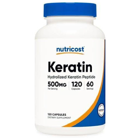 Nutricost Hydrolyzed Keratin Peptide 500Mg 120 Caps