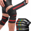 Vendas Body Alive en detalle alrededor de la rodilla