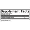 Tabla de ingredientes de Dragon Pharma Glutamine Fermented.