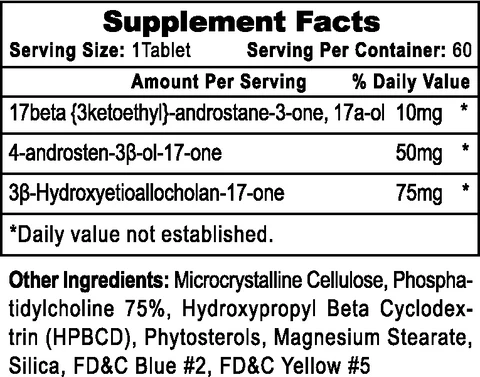 Información Nutricional de Halotestin