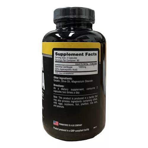 Primaforce Garcinia Camboia 1000mg, 180 caps
