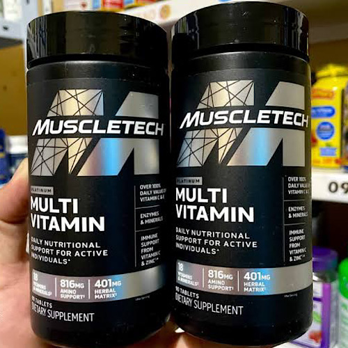 Beneficios de Muscletech Platinum Multivitamin para deportistas.