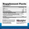 Información nutricional de Nitraflex Advanced.