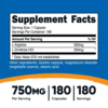 Tabla nutricional del suplemento L-Arginine L-Ornithine