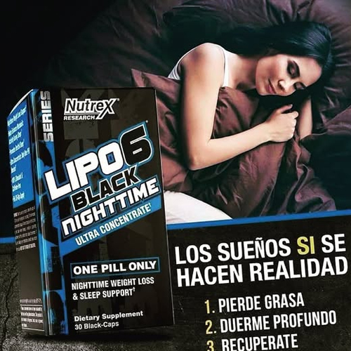 Lipo-6 Black Nighttime quema grasa mientras duermes