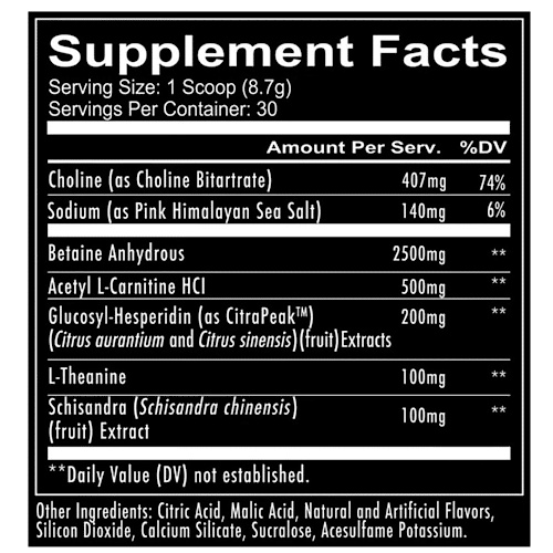 Información nutricional de Redcon1 Big Noise 270 g