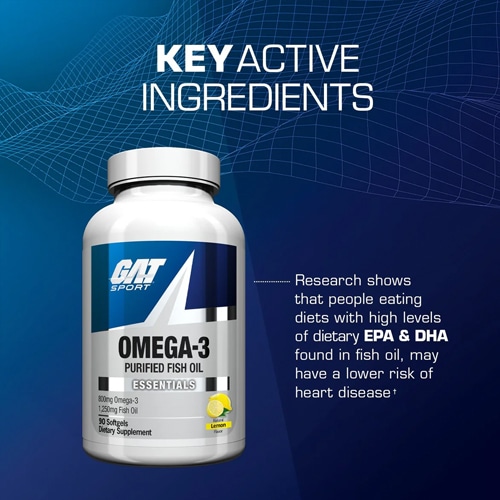 Beneficios del Omega 3 de GAT Sport.