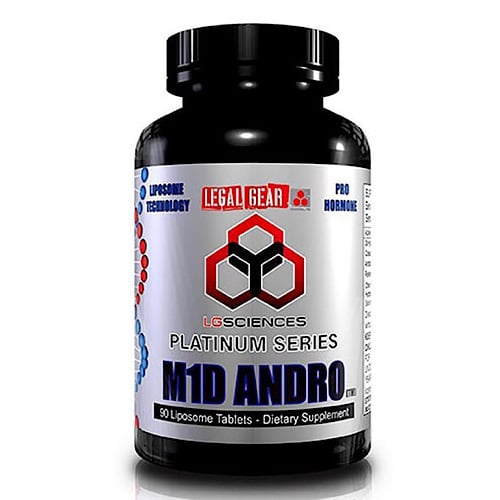 Suplemento M1D Andro de LG Sciences para aumentar la testosterona legalmente.