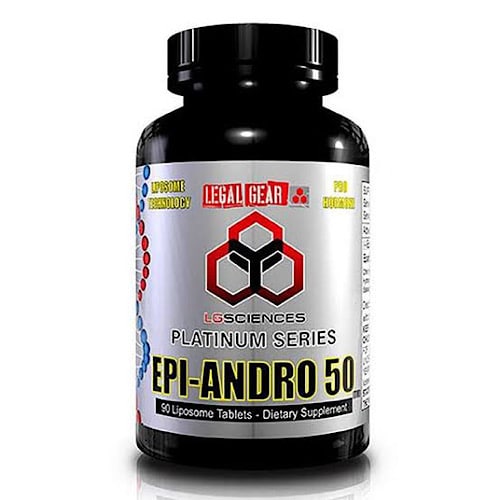 Prohormona legal Epi-Andro 50 de LG Sciences para fuerza extrema y definición muscular.