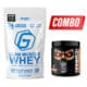 Combo JNX The Curse pre-entreno y proteína genos de 2 lbs en bolsa para construcción muscular y rendimiento deportivo