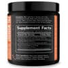 Etiqueta nutricional de JNX The Curse con ingredientes como creatina, beta alanina, cafeína y citrulina