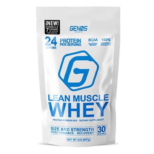 genos 2 lbs diseño frontal con propiedades de envase