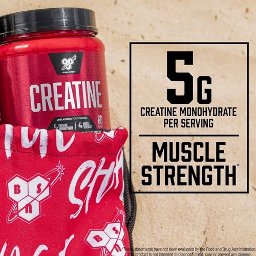 Atleta usando BSN Creatina Monohidrato 500 grs