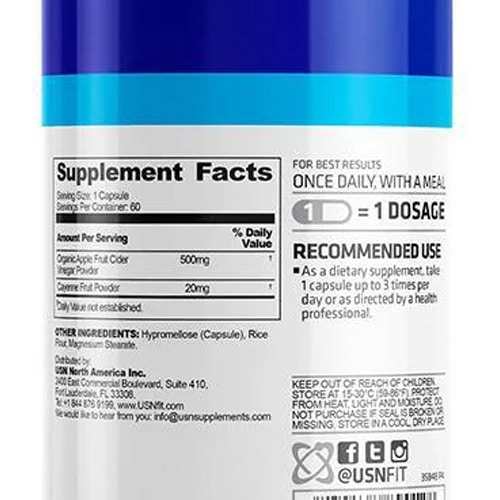USN Apple Cider Vinegar 60 caps