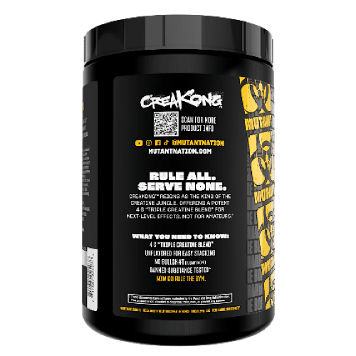 Beneficios de Mutant Creakong creatina para fuerza y potencia