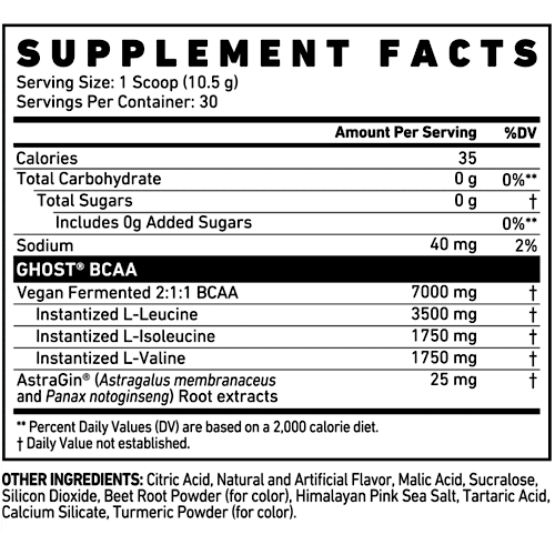 Ghost BCAA 30 Servicios