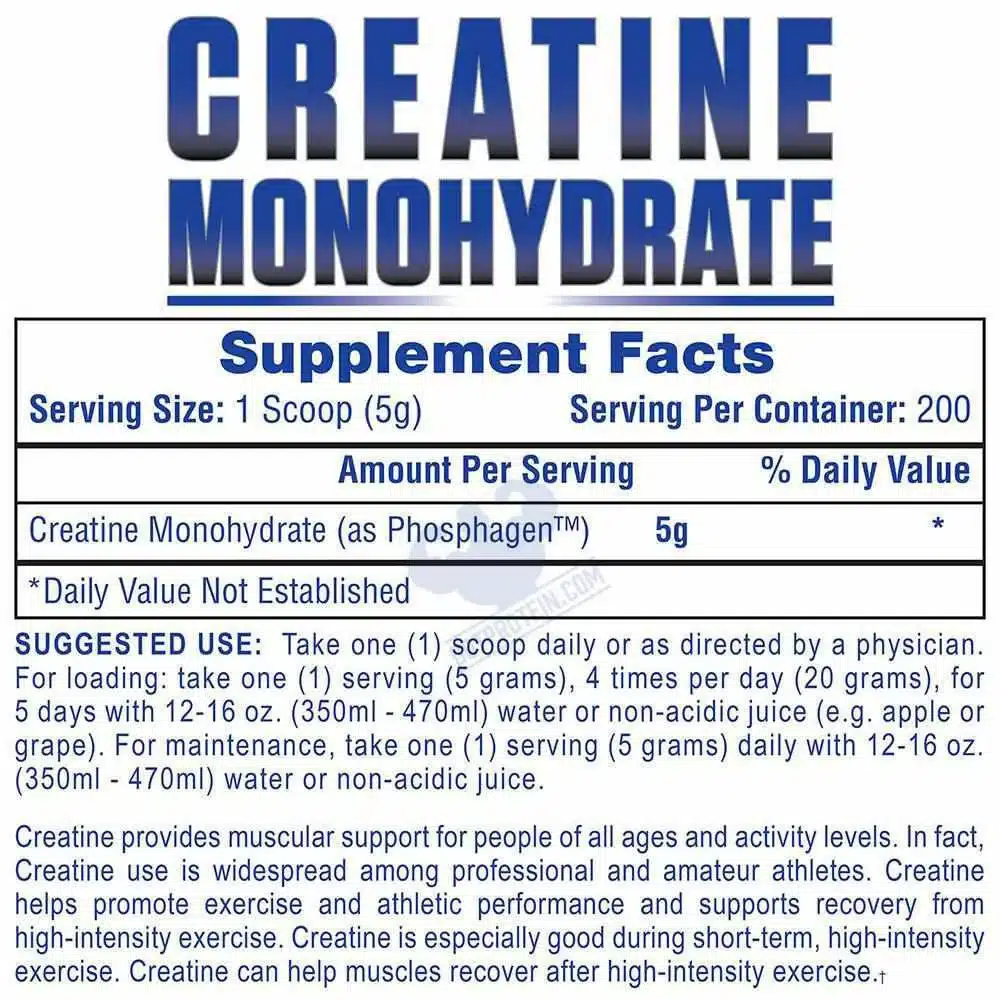 Hi Tech Pharma Creatine Monohydrate 1000 Grs