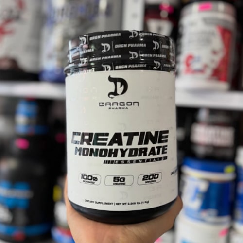 Atleta entrenando con creatina Dragon Pharma