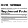 Información nutricional creatina Dragon Pharma
