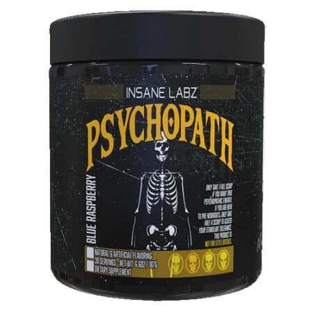 Insane Labz Psychopath – Pre Workout de Alta Energía y Enfoque (350 mg Cafeína)