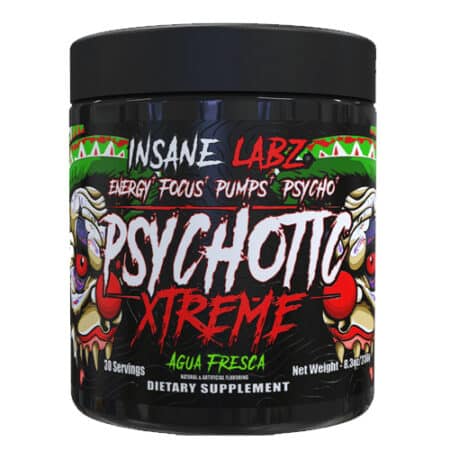 Insane Labz Psychotic Xtreme – Pre Workout Extremo de Energía y Enfoque (450 mg Cafeína)