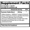 Información nutricional del producto