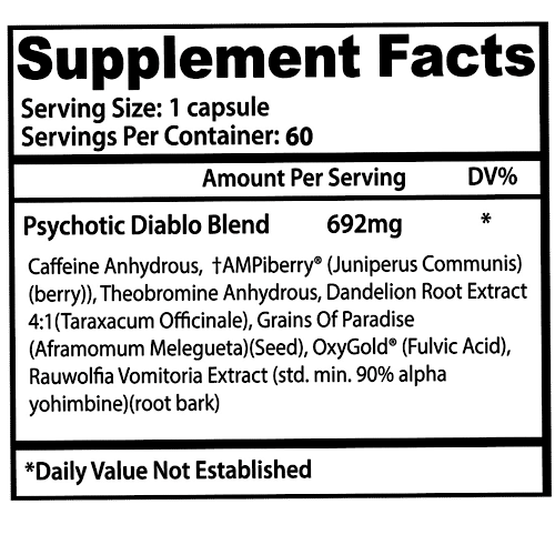 Información nutricional del producto