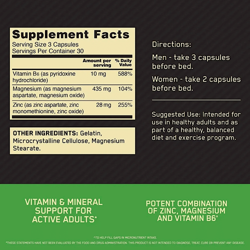 informacion nutricional optimum zma