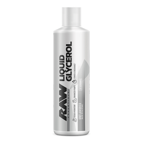 Botella de Raw Liquid Glycerol 473 ml suplemento de glicerol liquido para bombeo muscular⁠