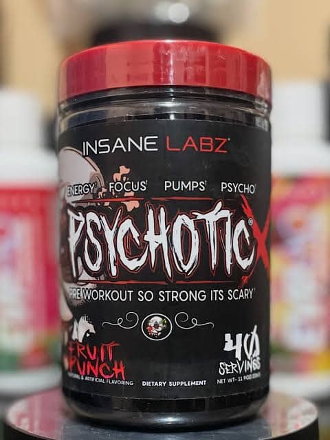 Insane Labz Psychotic X (40 Servicios) | Pre-Entreno de Energía Extrema